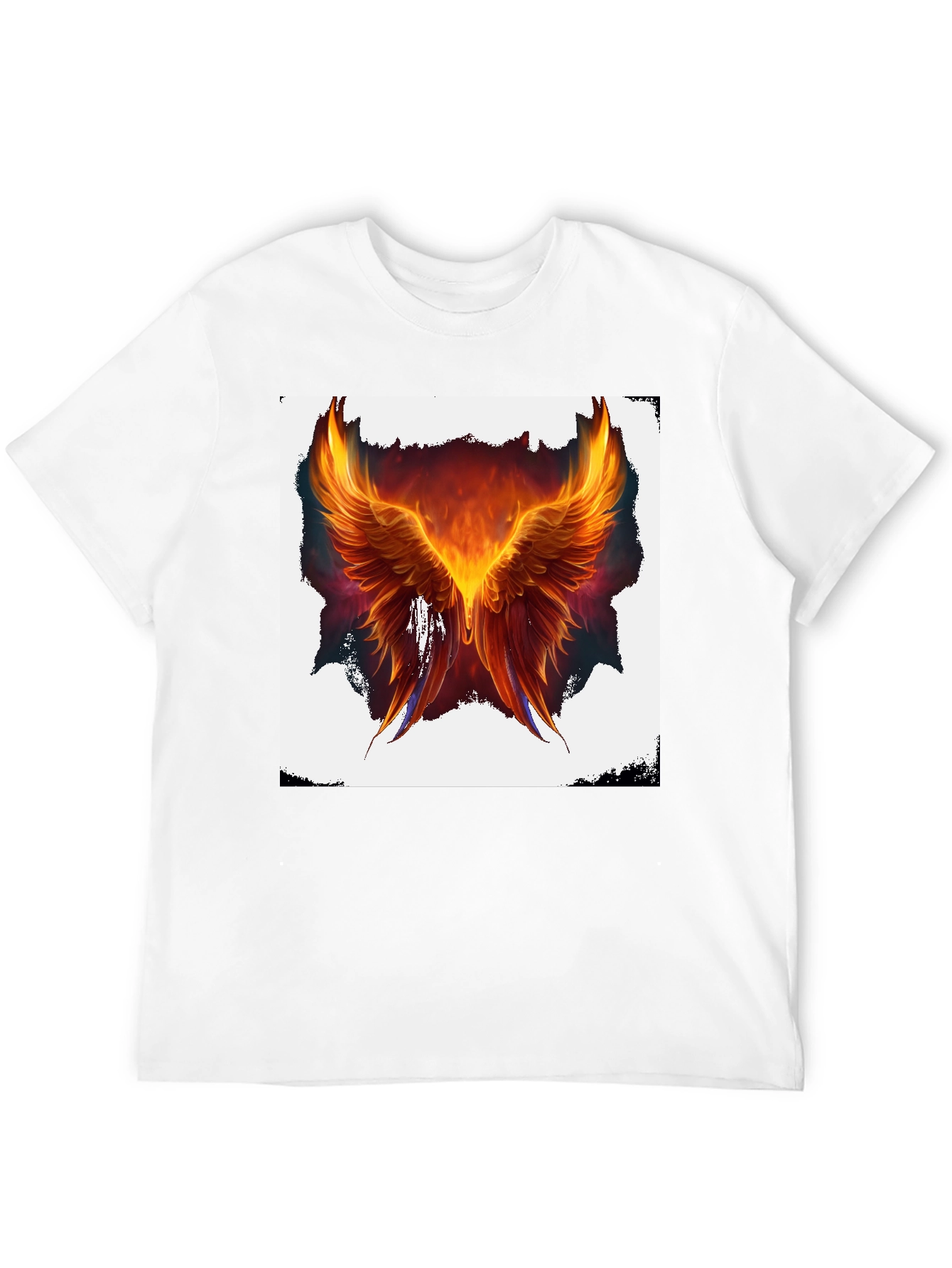 Phoenix Wings Graphic Black T-Shirt