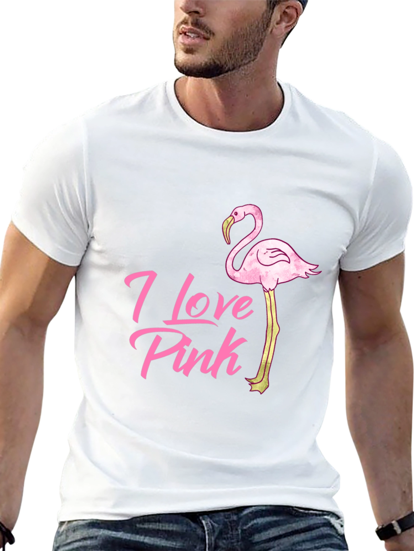 I Love Pink Flamingo T-Shirt