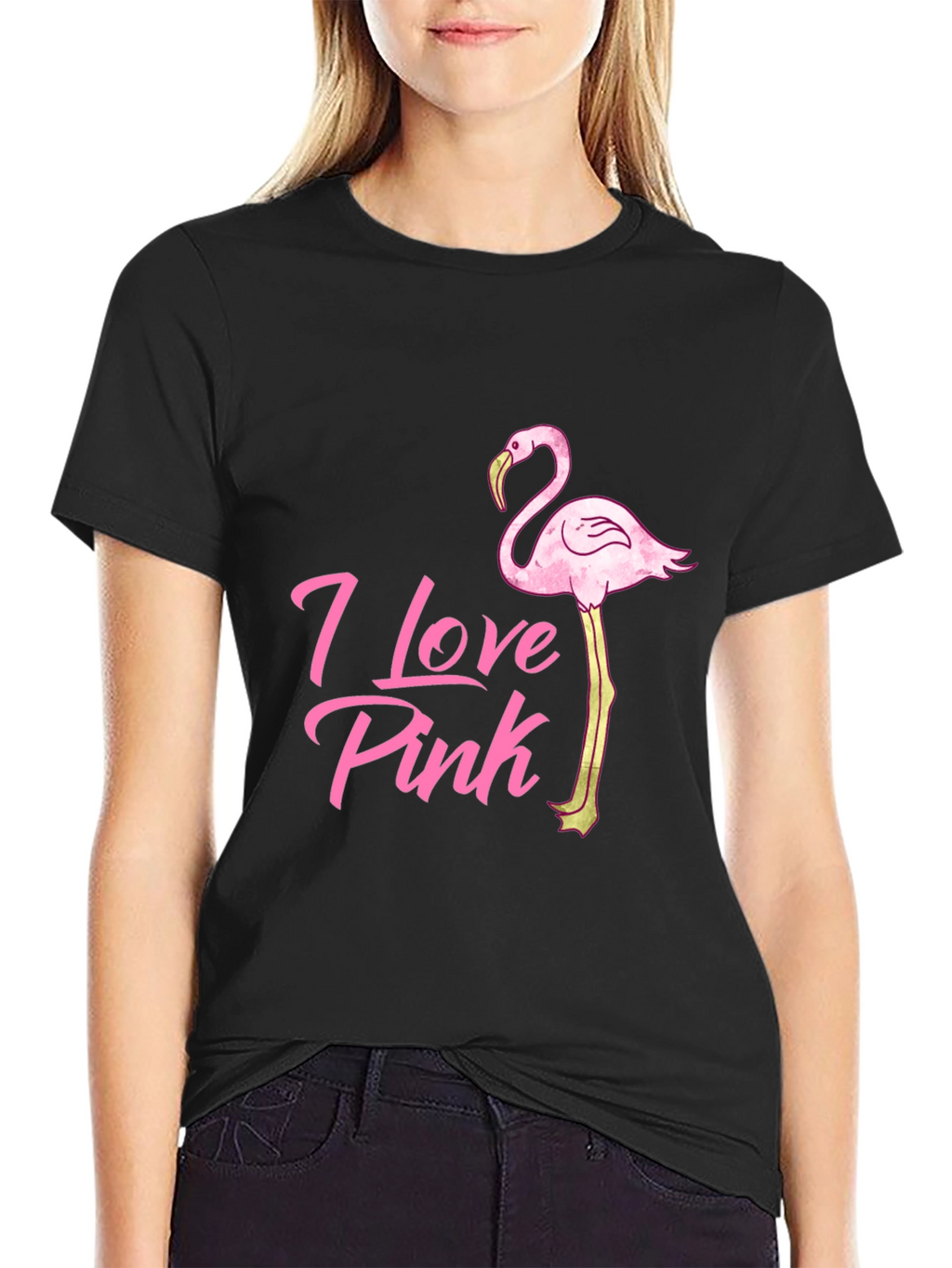 I Love Pink Flamingo T-Shirt