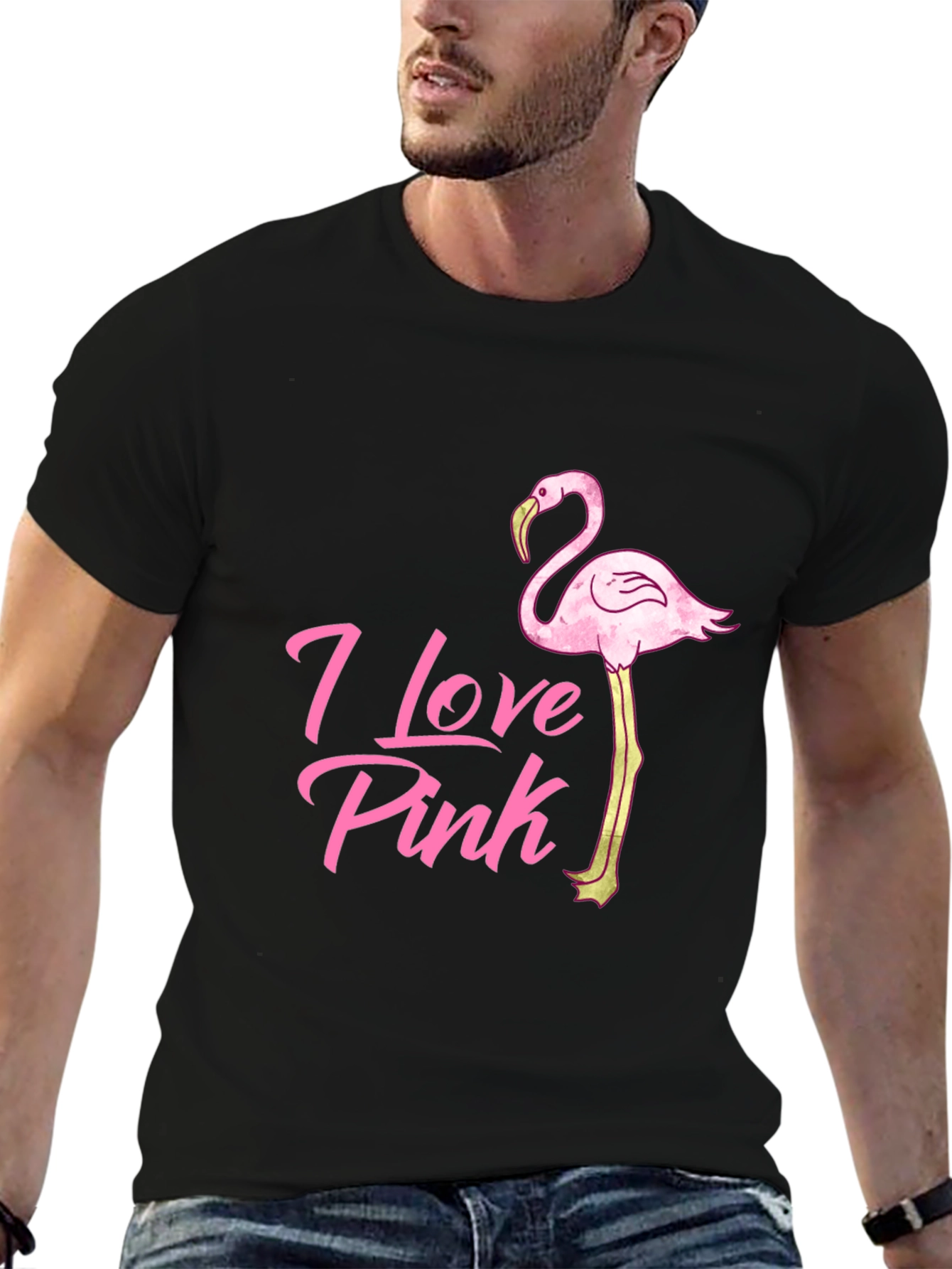 I Love Pink Flamingo T-Shirt
