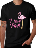 I Love Pink Flamingo T-Shirt