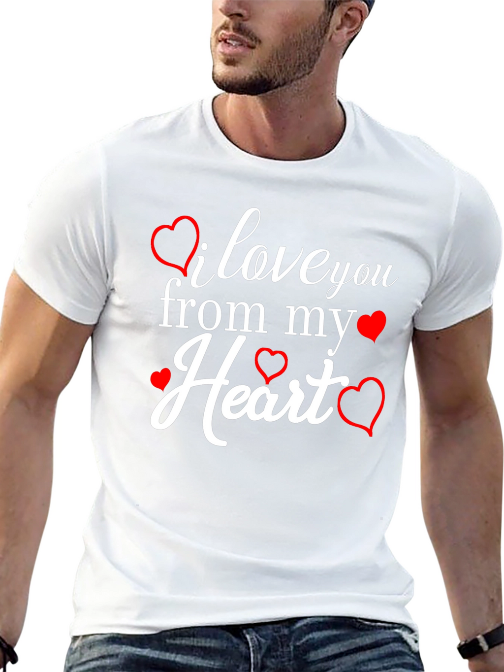 I Love You From My Heart Graphic Tee