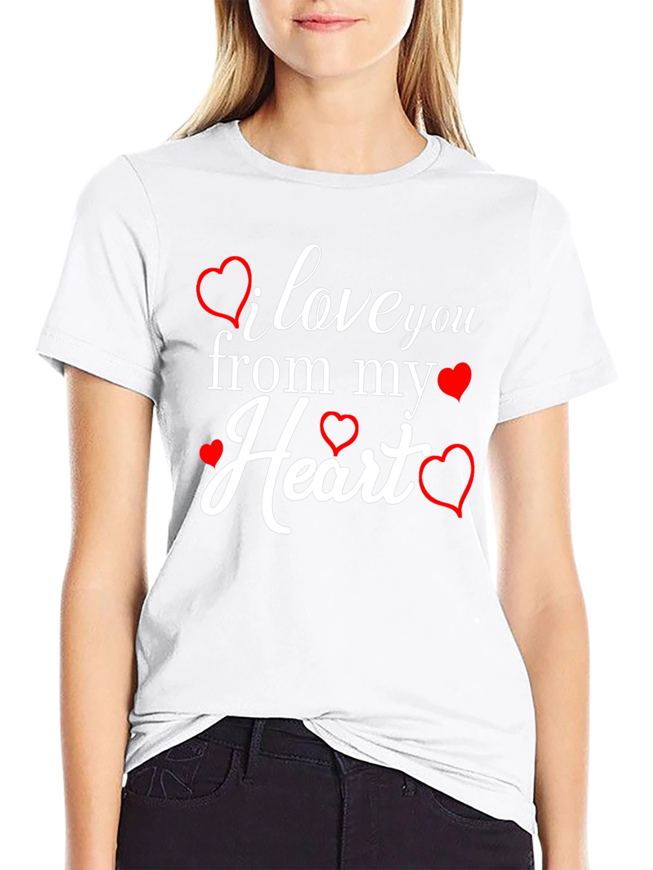 I Love You From My Heart Graphic Tee
