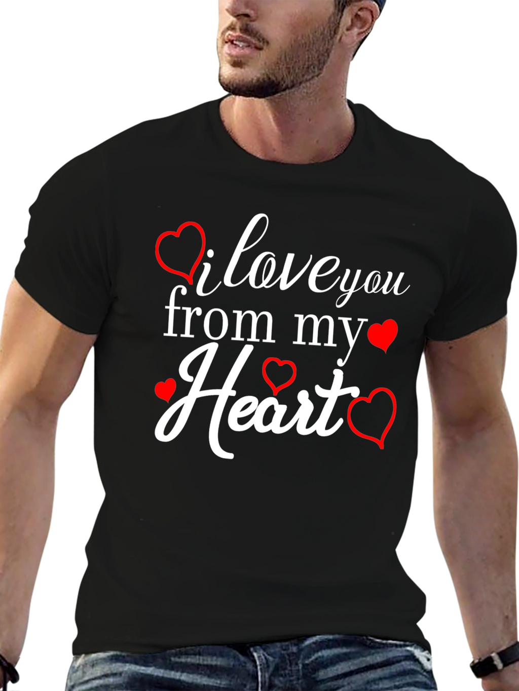 I Love You From My Heart Graphic Tee