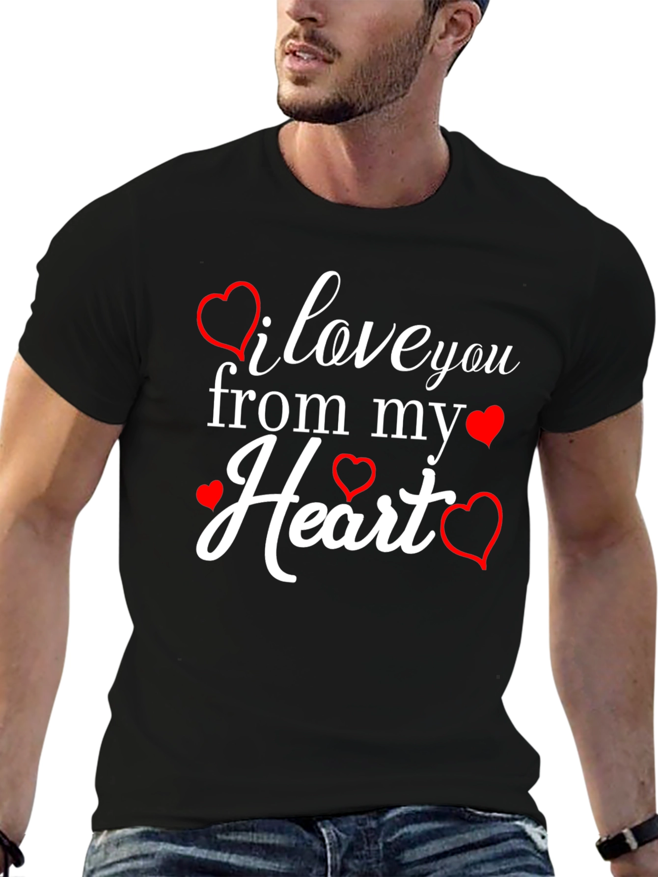 I Love You From My Heart Graphic Tee
