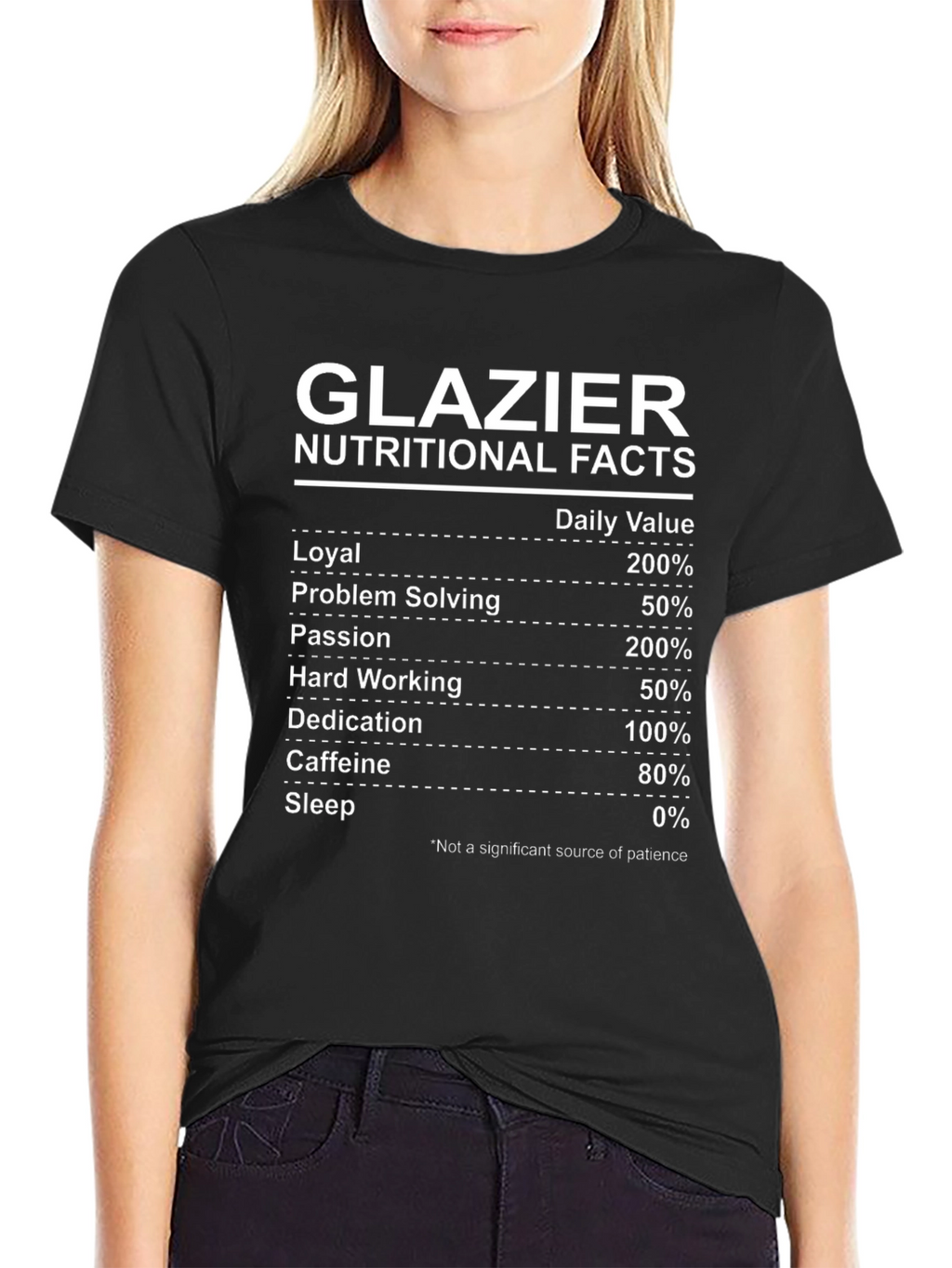 Glazier Nutritional Facts Graphic Tee