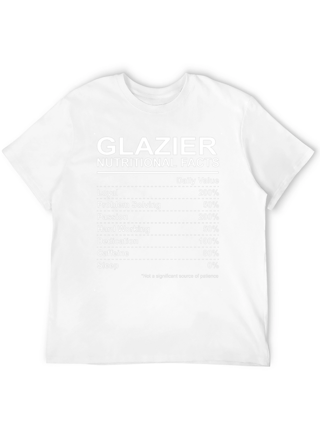 Glazier Nutritional Facts Graphic Tee