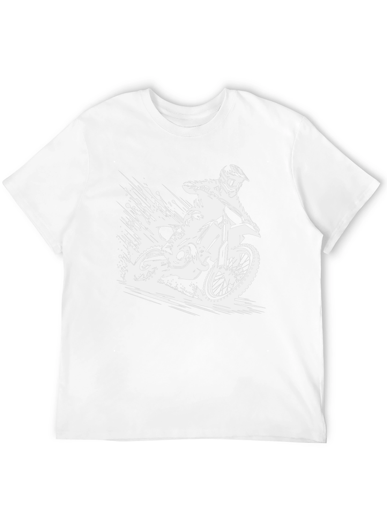 Dirt Bike Graphic Tee - Black Motocross T-Shirt