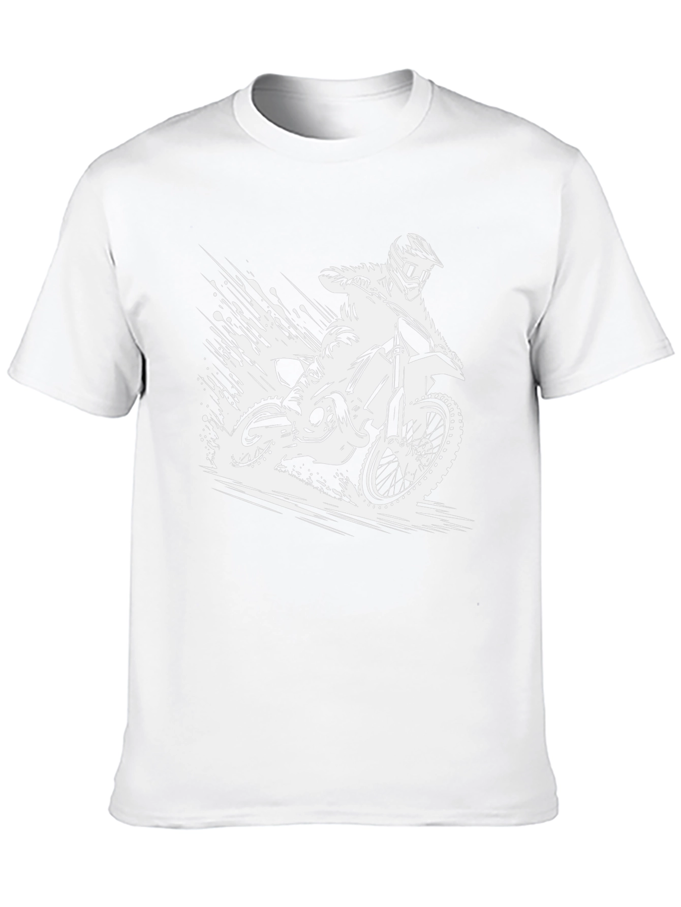 Dirt Bike Graphic Tee - Black Motocross T-Shirt