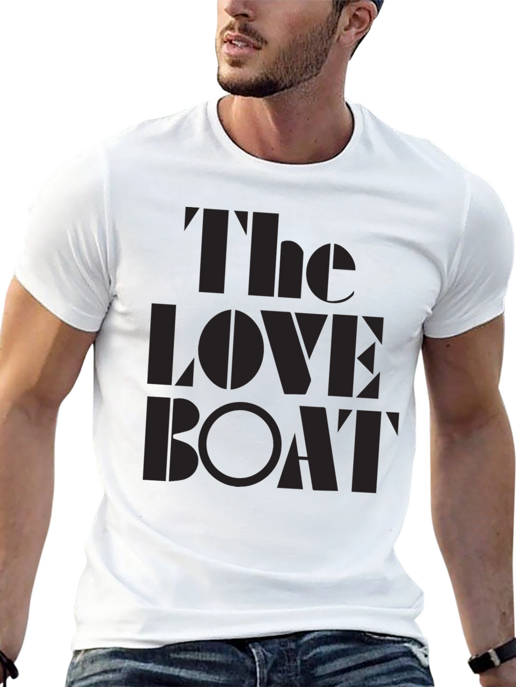 The Love Boat Graphic Tee - Soft Black T-Shirt