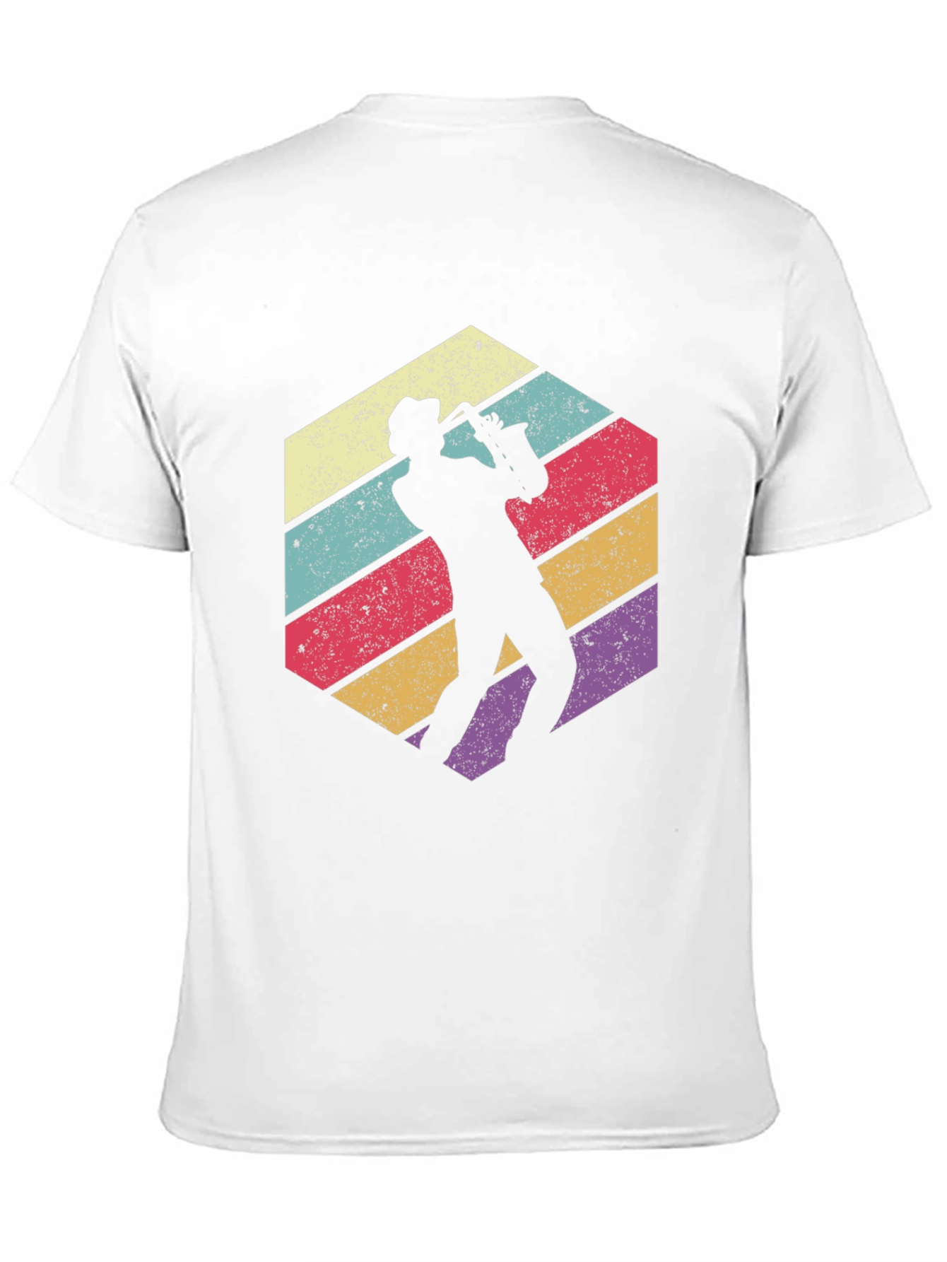 Retro Saxophone Player Graphic T-Shirt - Cool Jazz Tee
