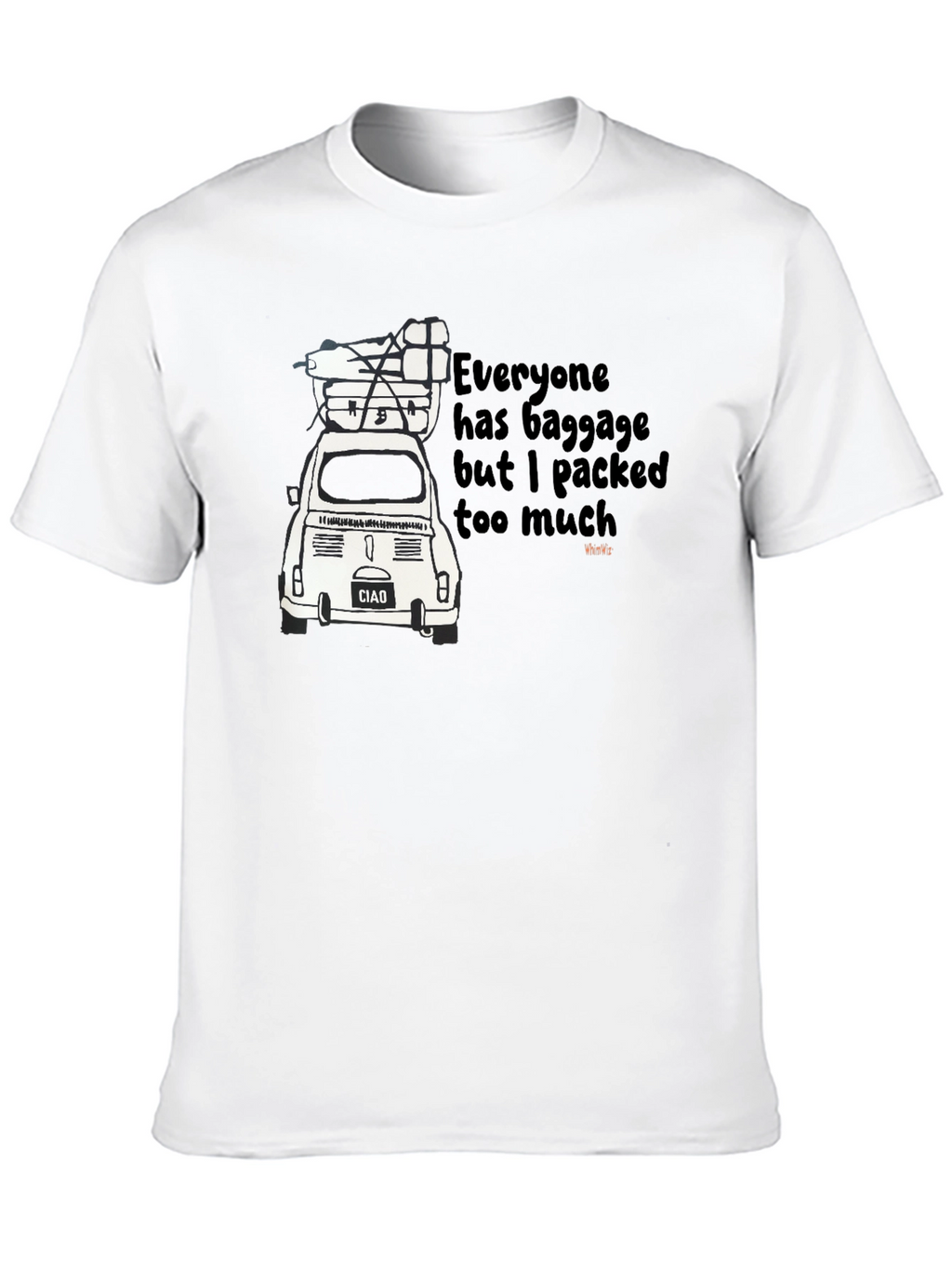 Baggage Car T-Shirt - Quirky Funny Travel Tee