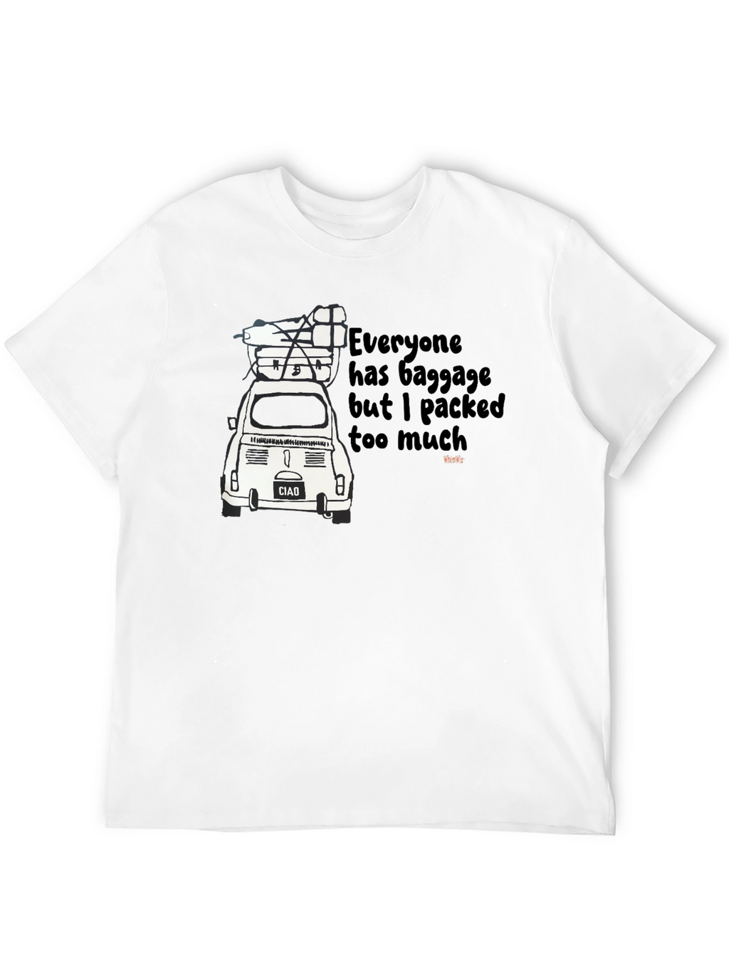 Baggage Car T-Shirt - Quirky Funny Travel Tee