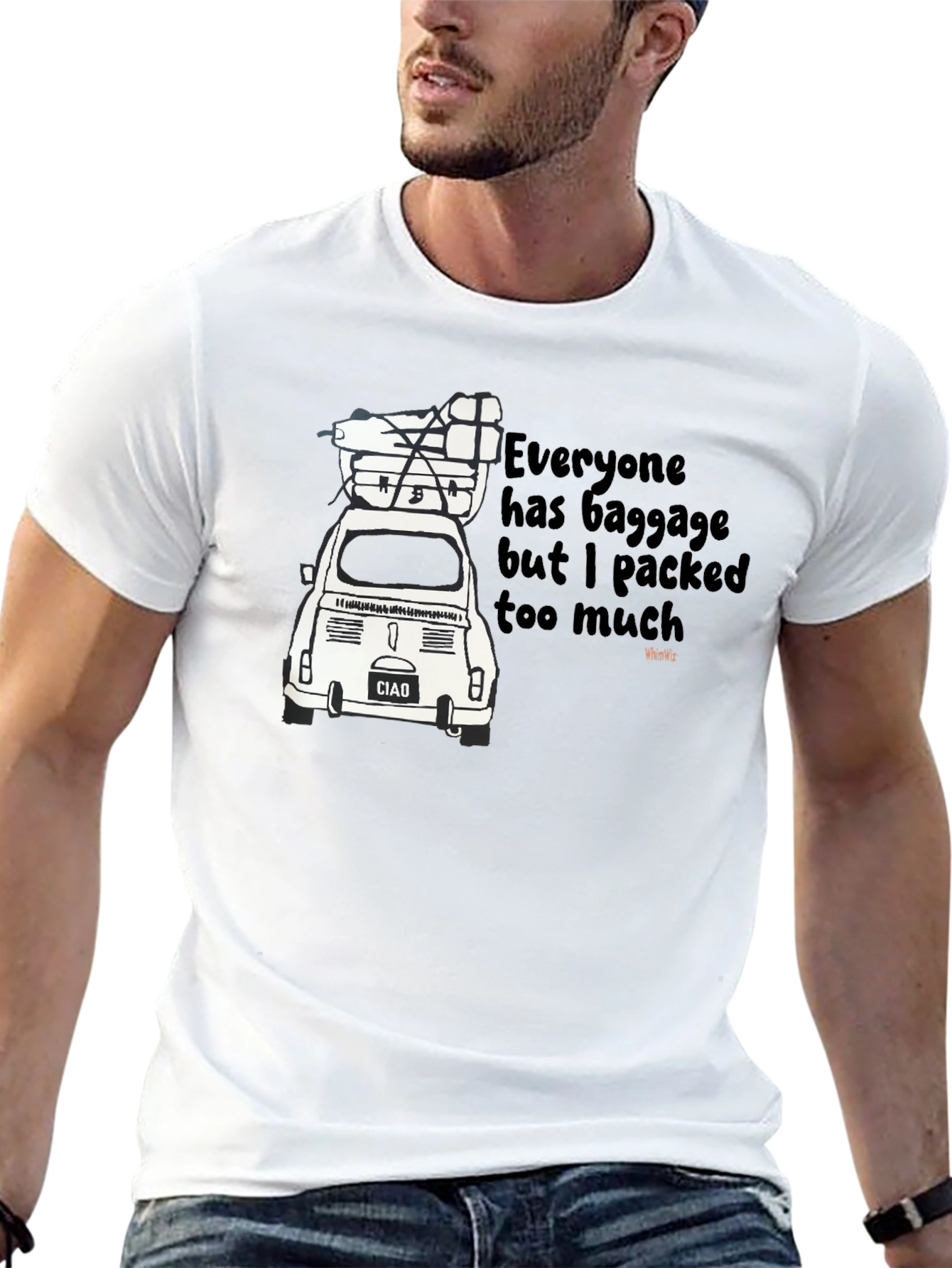 Baggage Car T-Shirt - Quirky Funny Travel Tee