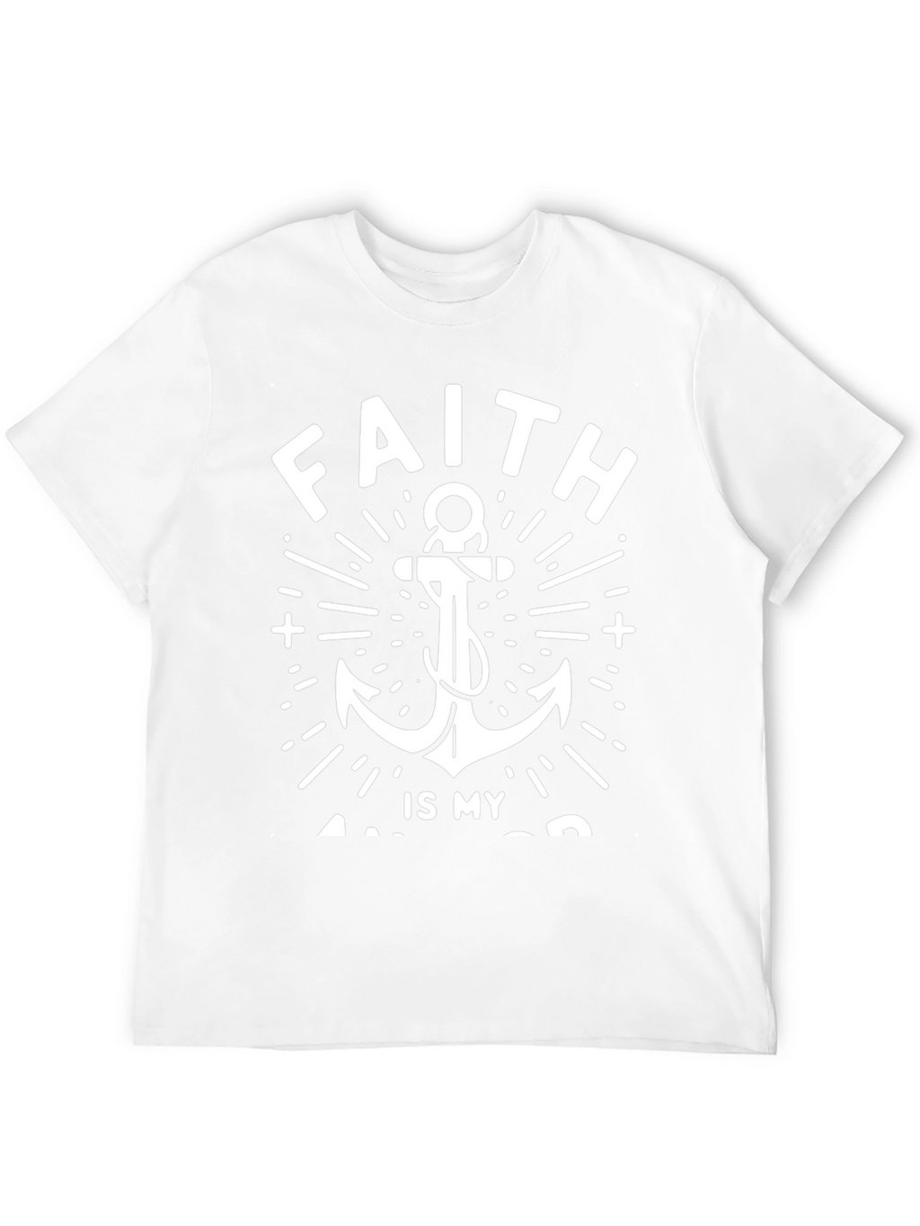 Faith Anchor Graphic Tee - Black