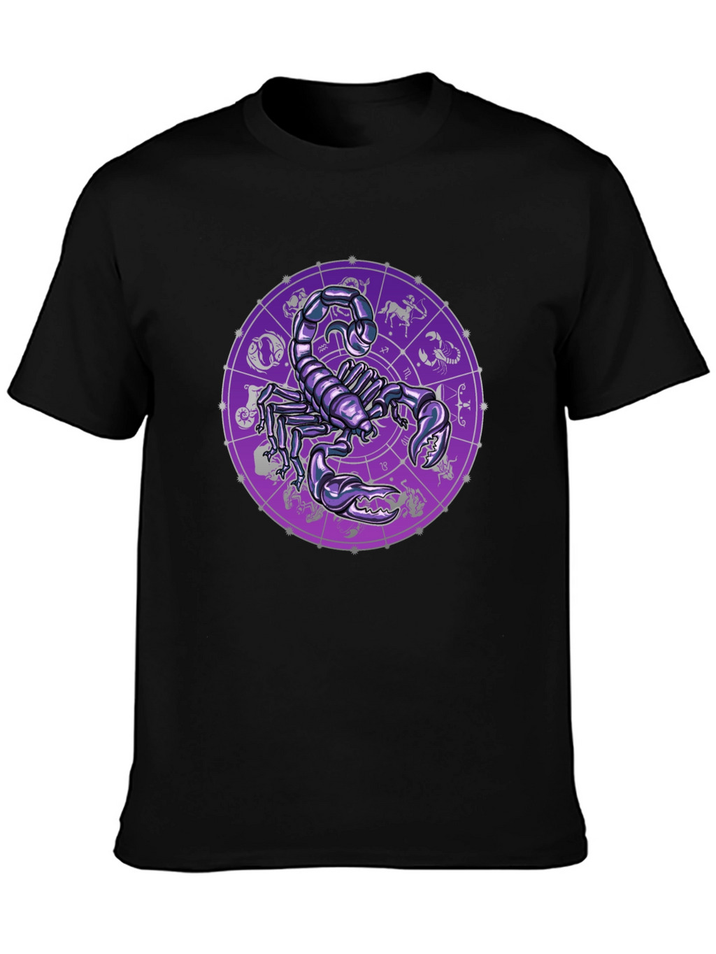 Scorpio Zodiac Graphic Tee - Black