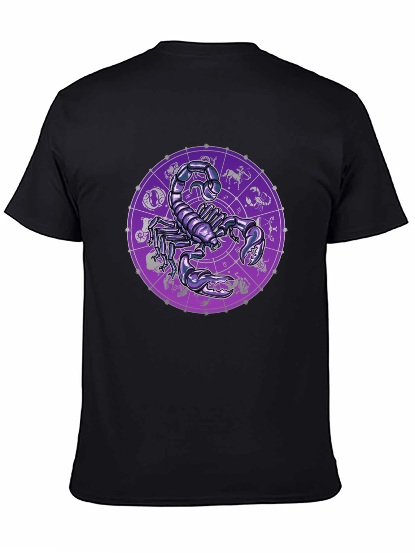 Scorpio Zodiac Graphic Tee - Black