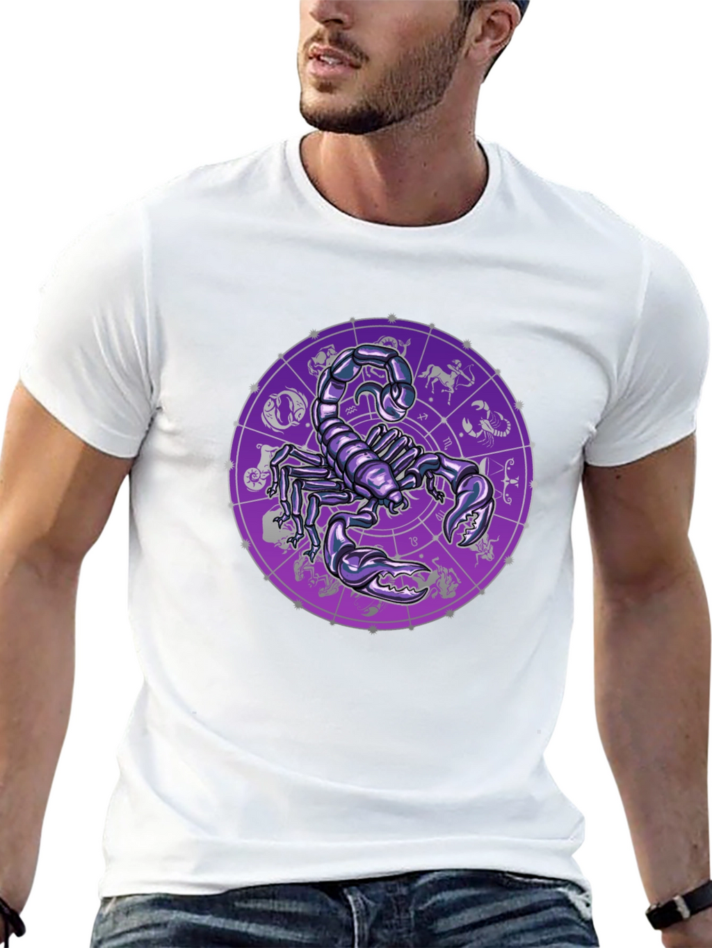 Scorpio Zodiac Graphic Tee - Black