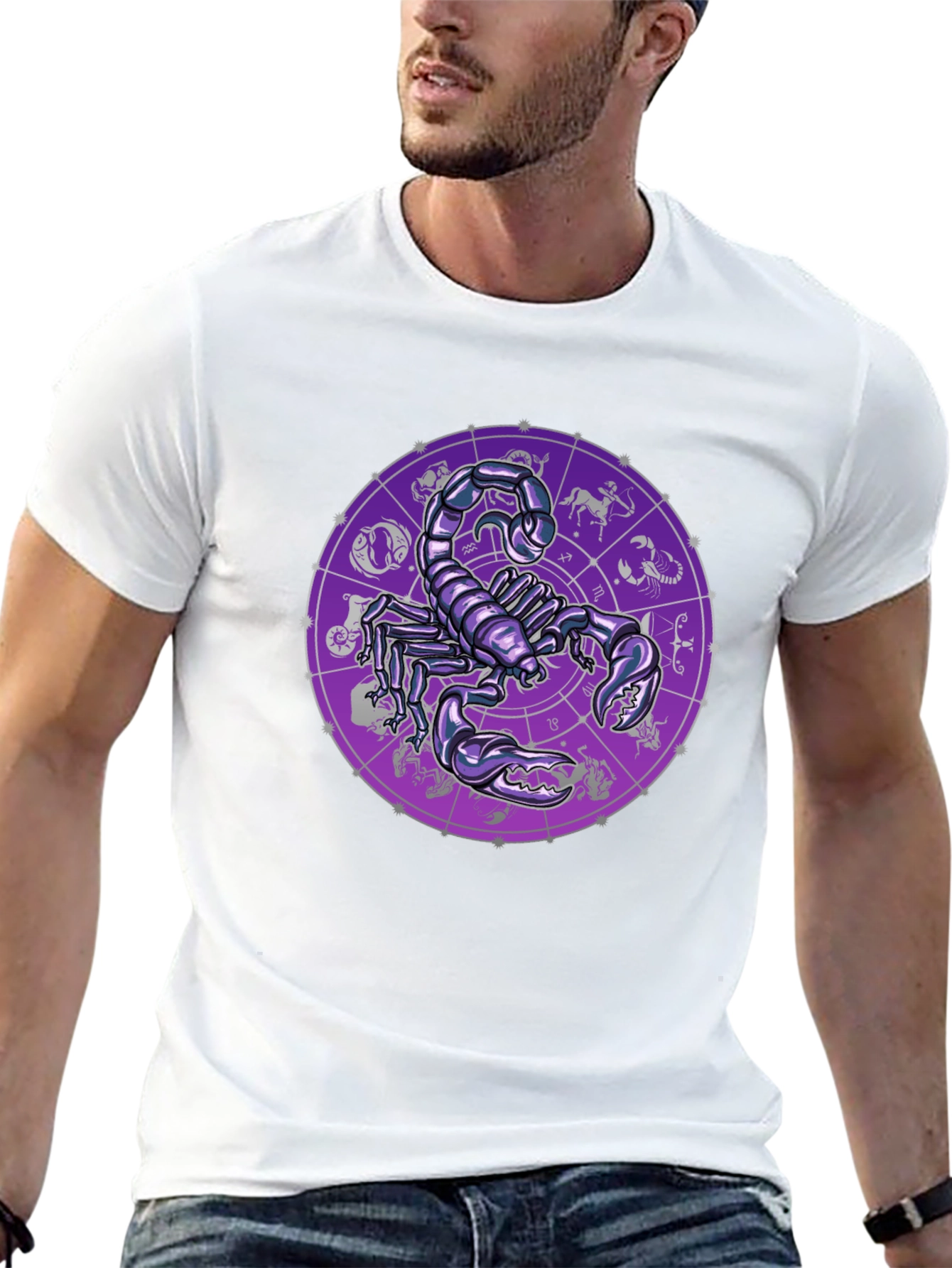 Scorpio Zodiac Graphic Tee - Black