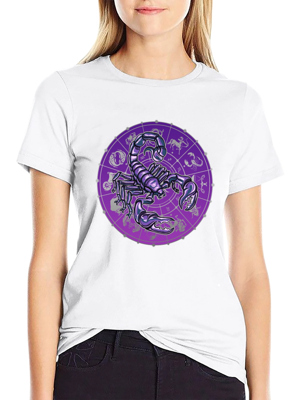 Scorpio Zodiac Graphic Tee - Black