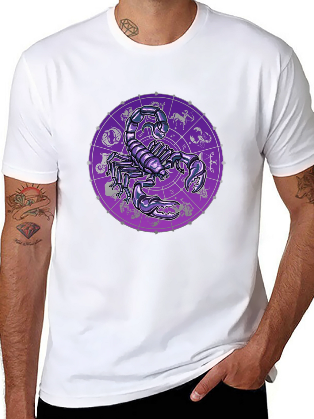 Scorpio Zodiac Graphic Tee - Black