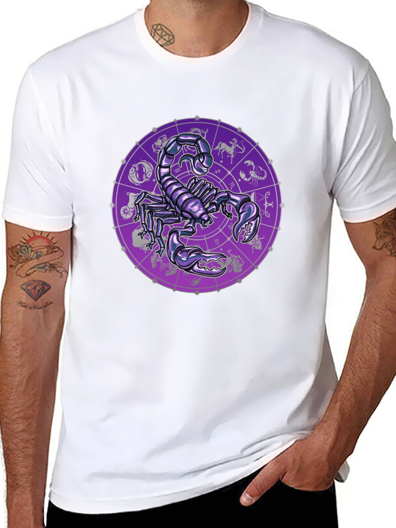 Scorpio Zodiac Graphic Tee - Black