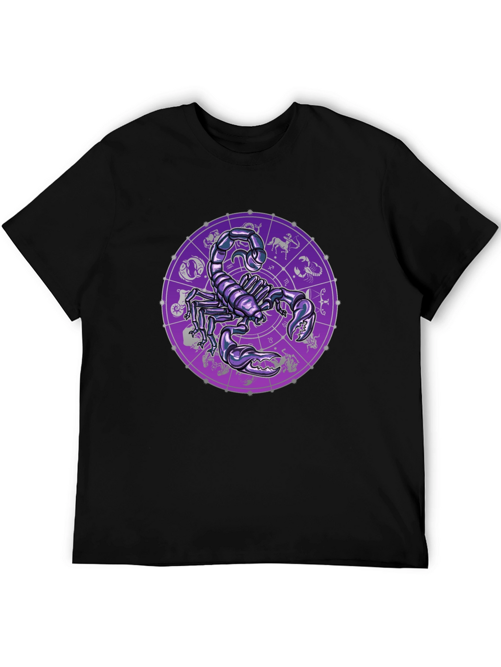 Scorpio Zodiac Graphic Tee - Black