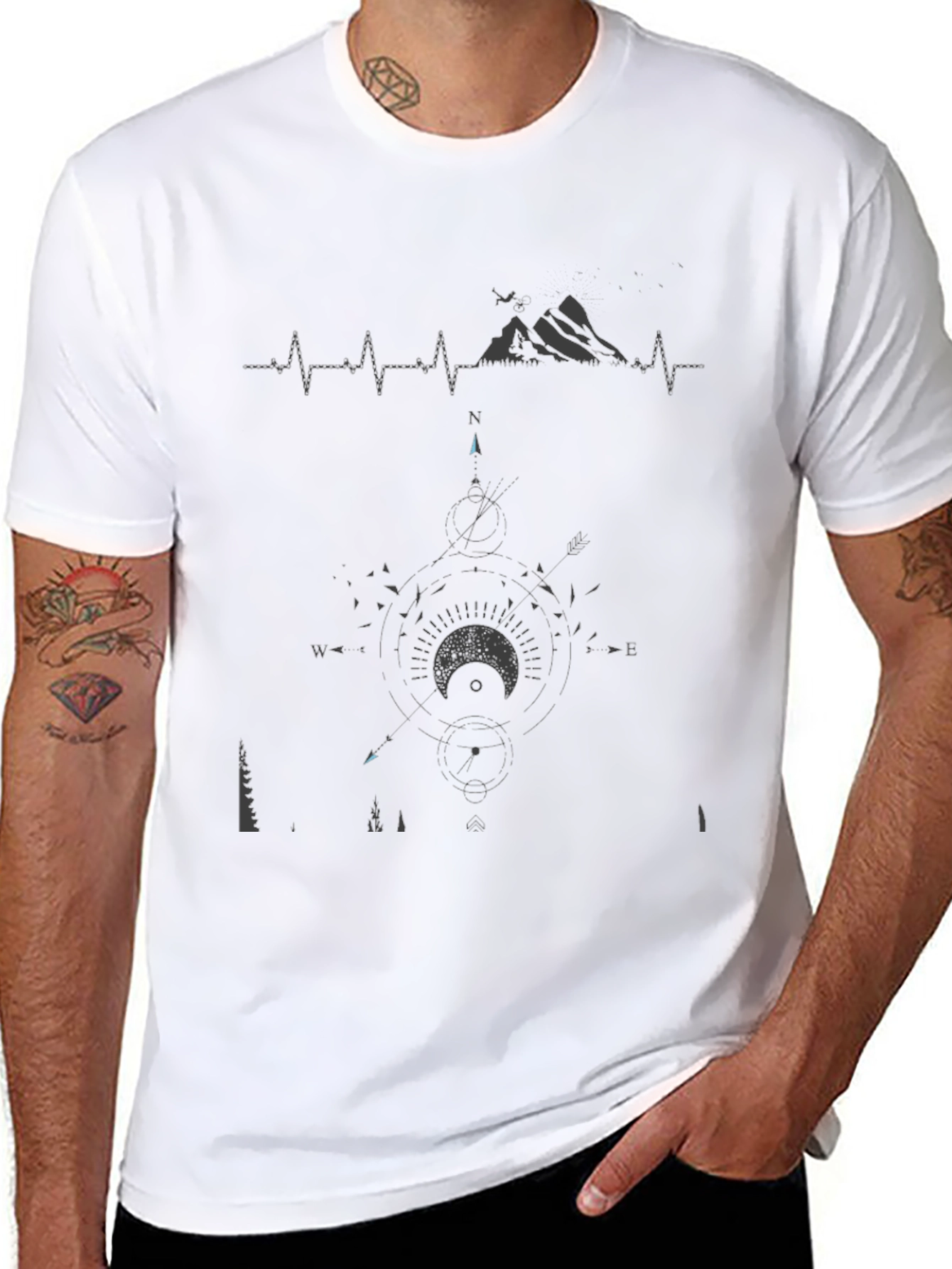 Mountain Heartbeat Graphic Tee - Adventure Ready