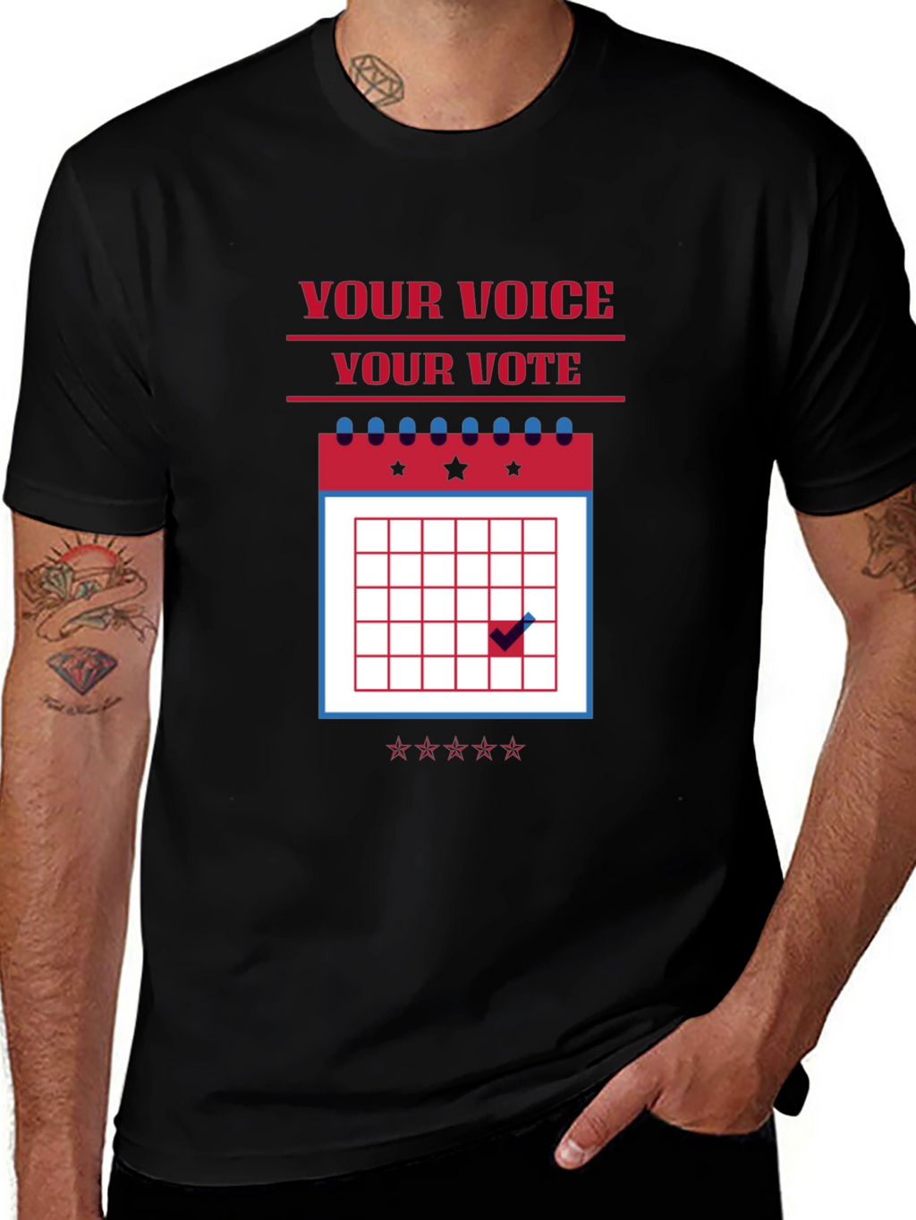 Vote T-Shirt - Your Voice Your Vote Election Tee