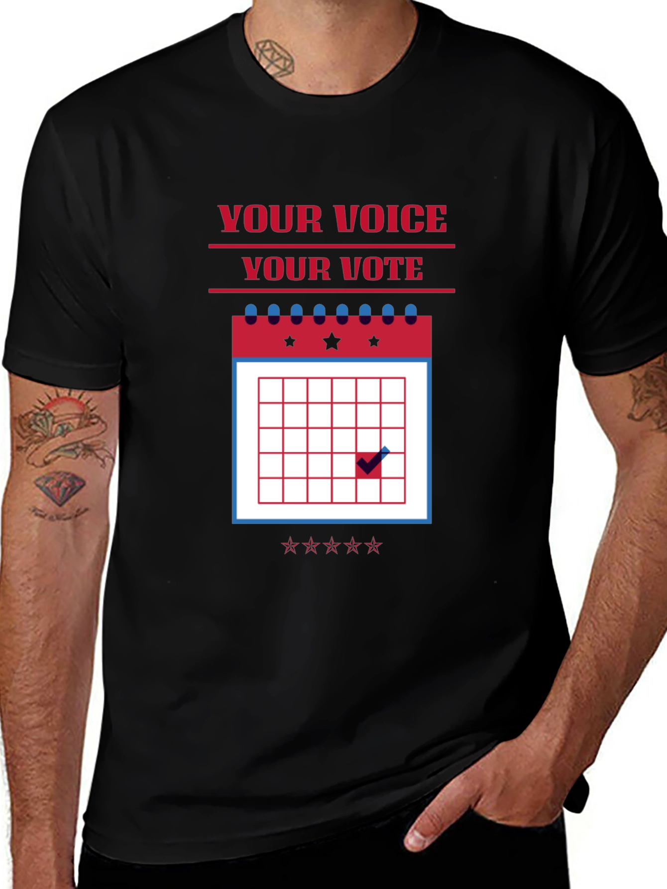 Vote T-Shirt - Your Voice Your Vote Election Tee