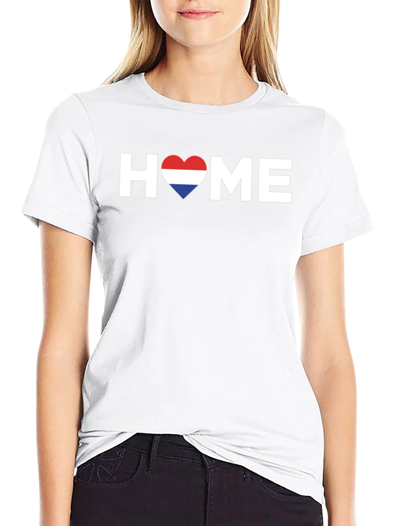 Home Netherlands Flag Heart T-Shirt