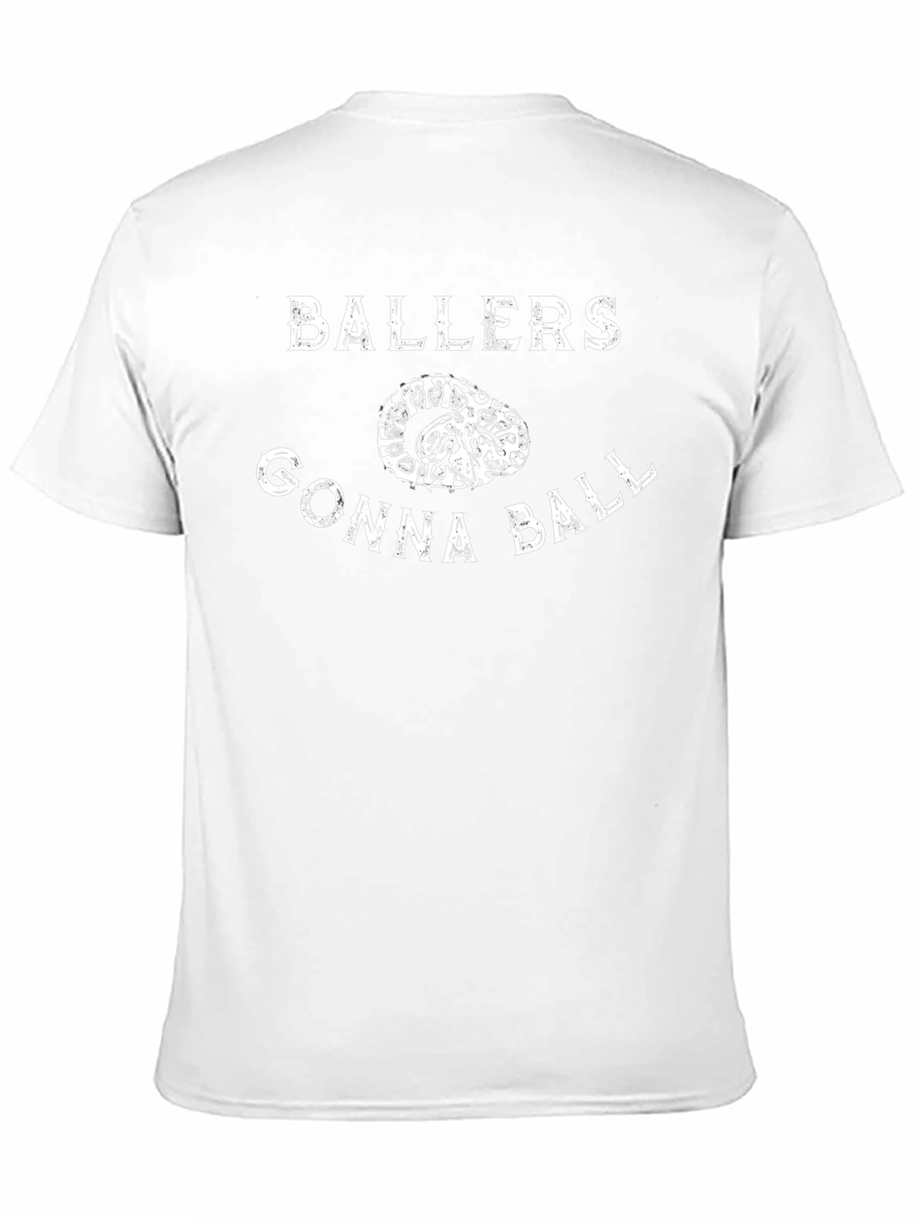 Ballers Gonna Ball Graphic Tee - Black Crew Neck