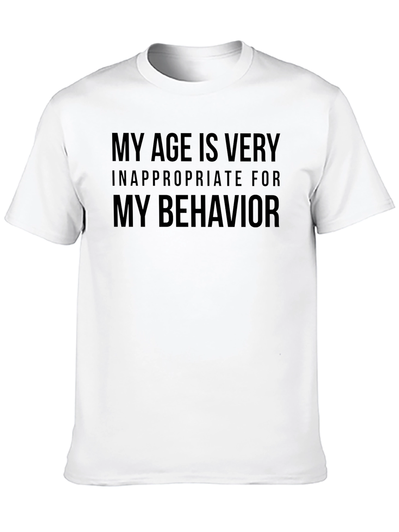Funny Age Behavior Graphic T-Shirt