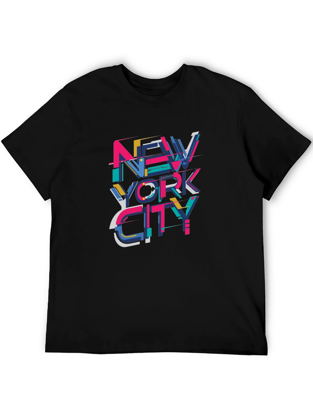 New York City Graphic Print Black T-Shirt