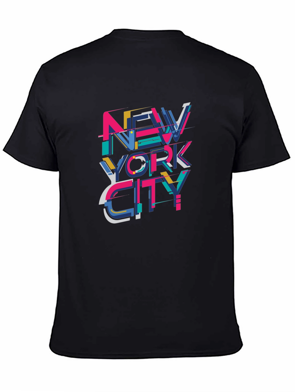 New York City Graphic Print Black T-Shirt