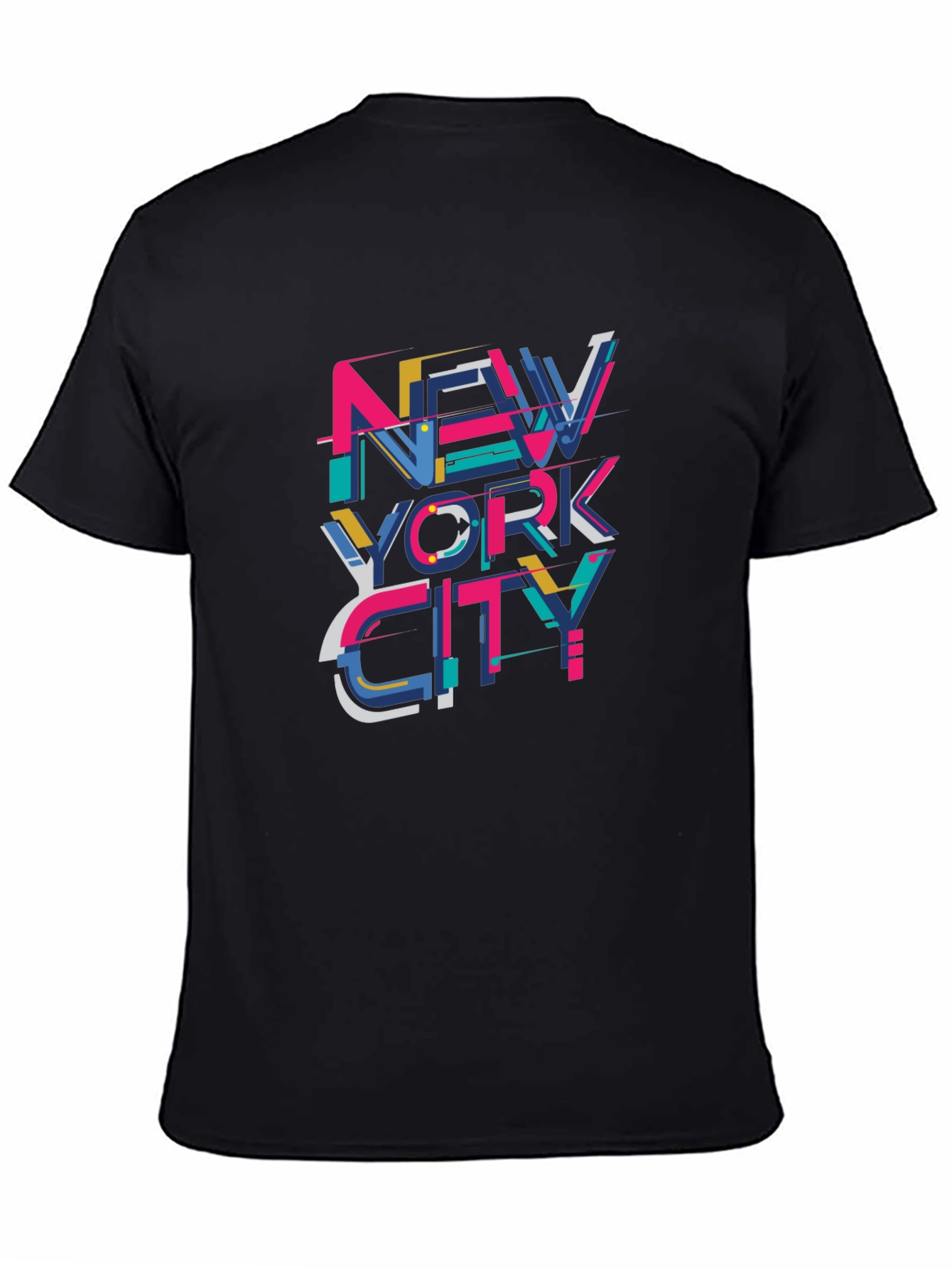 New York City Graphic Print Black T-Shirt
