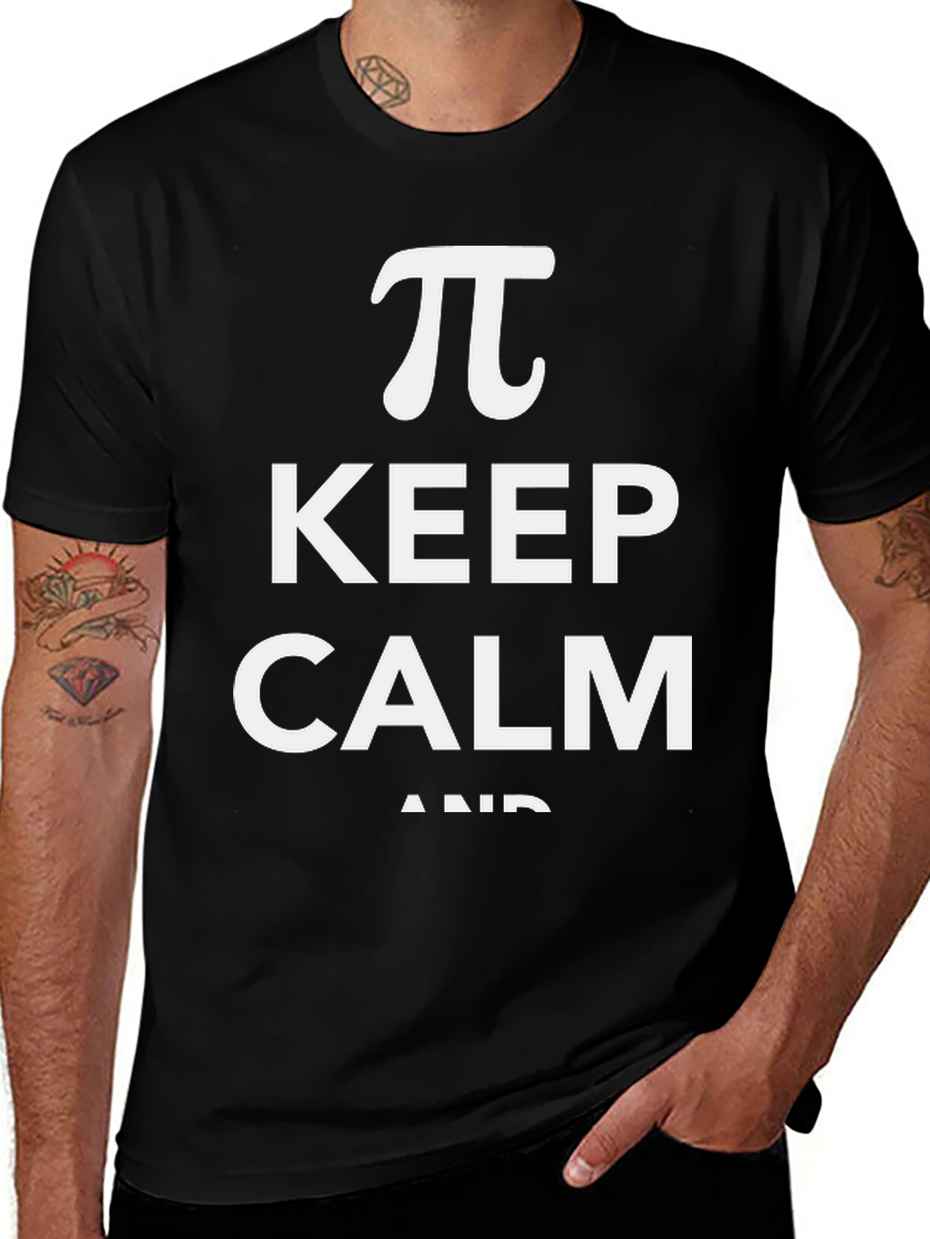 Keep Calm Pi Symbol T-Shirt - Math Lovers Tee