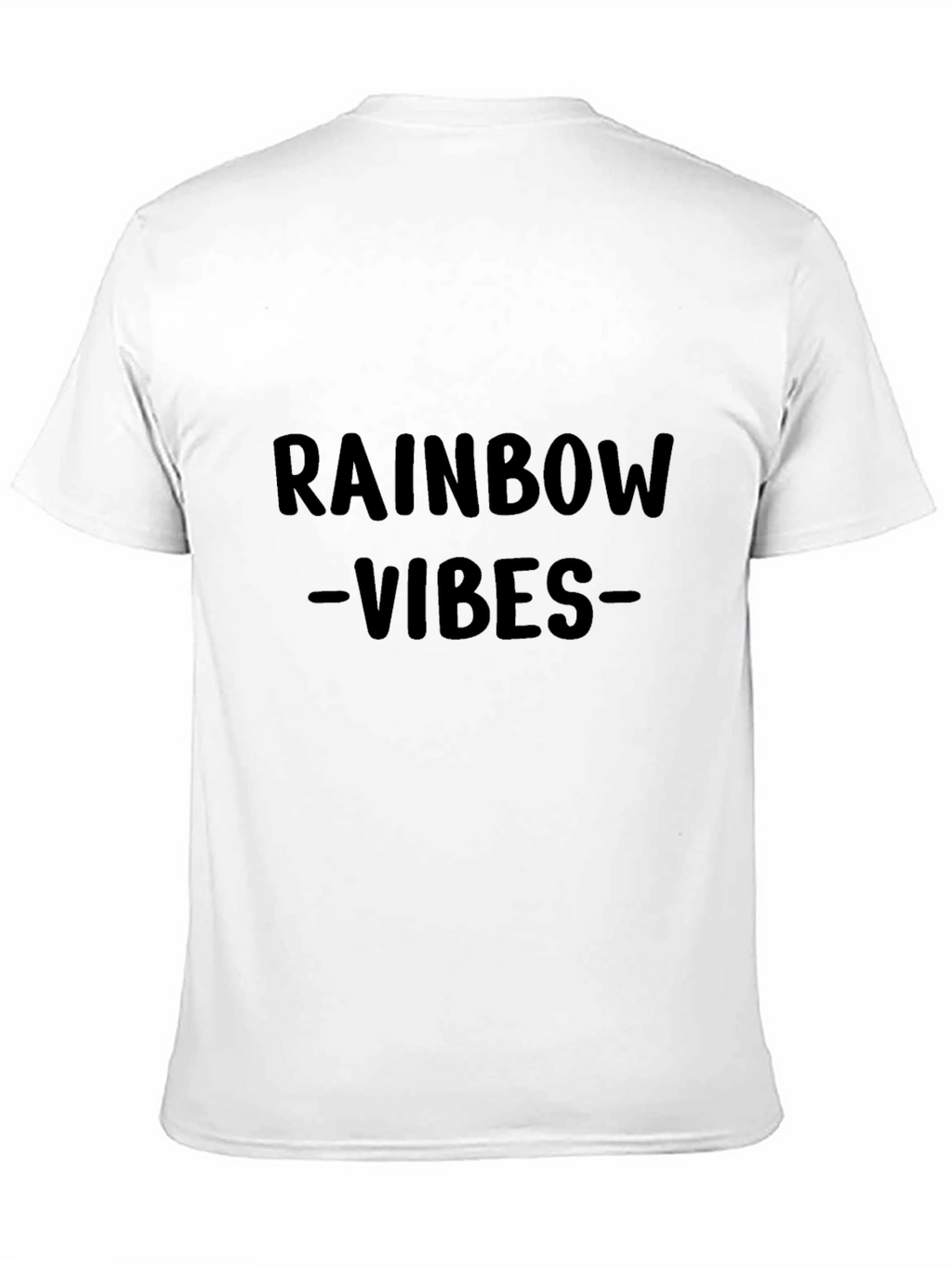Rainbow Vibes Black T-Shirt