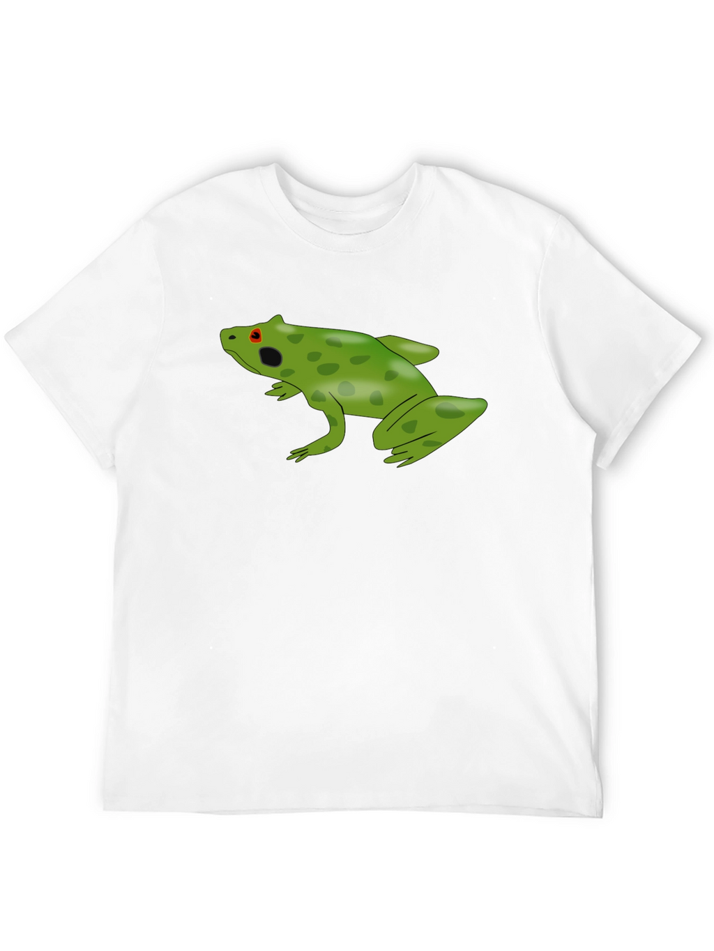 Frog Graphic Tee - Black Cotton Casual Shirt