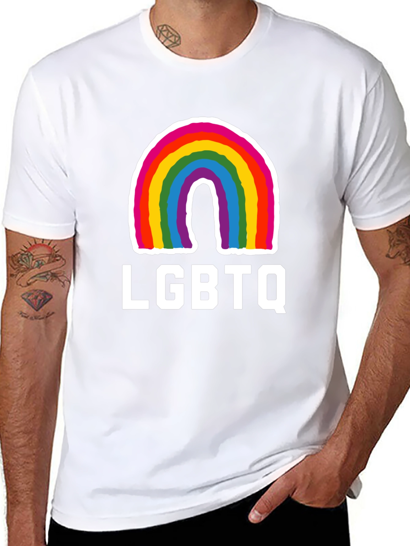 LGBTQ Rainbow Graphic T-Shirt - Pride Apparel