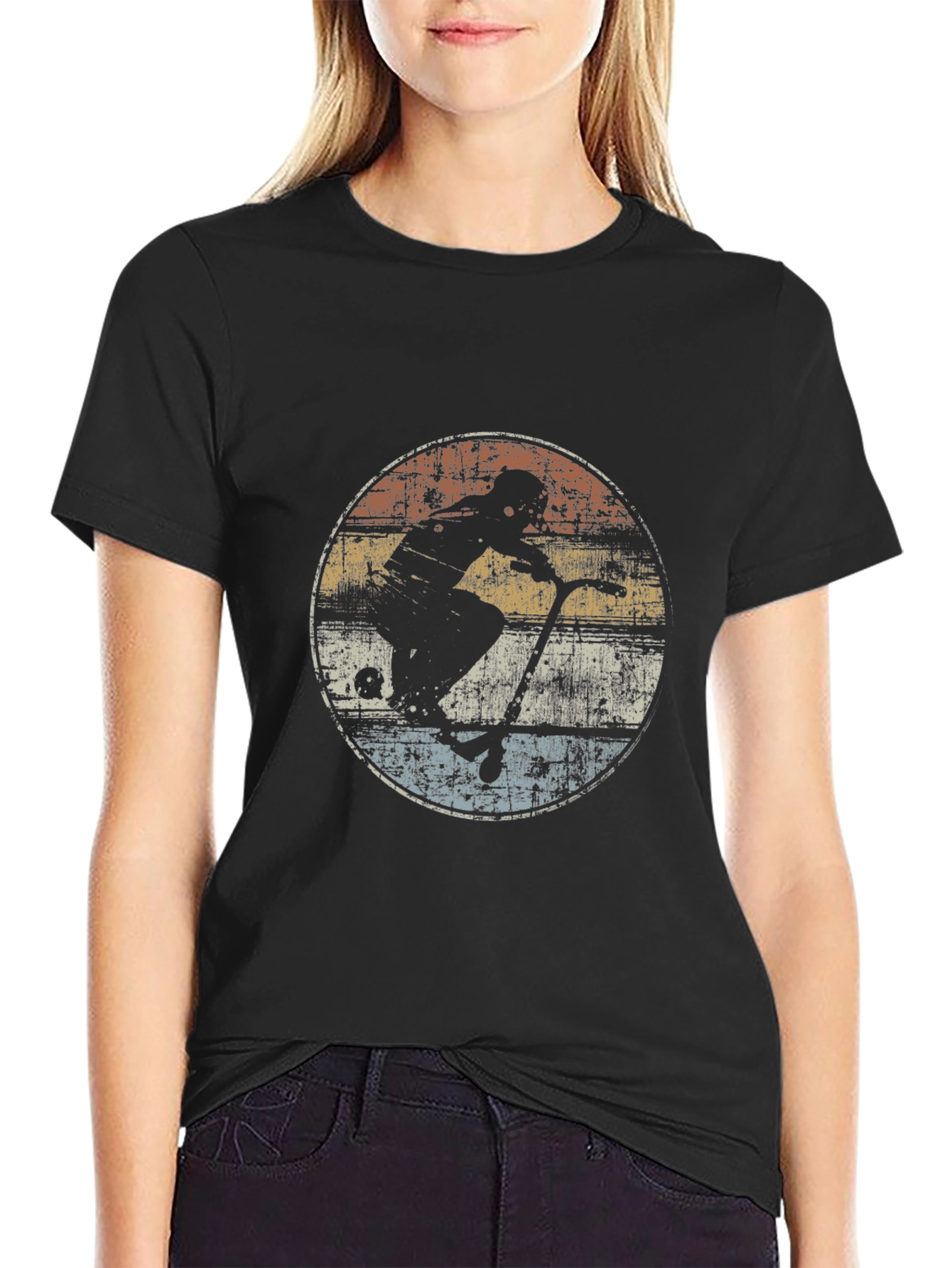 Retro Scooter Silhouette Tee
