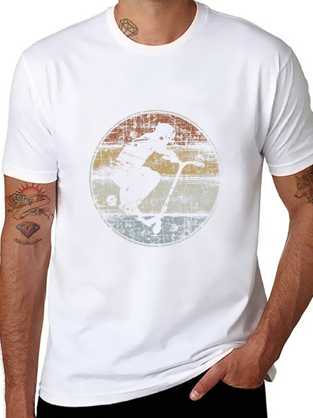 Retro Scooter Silhouette Tee