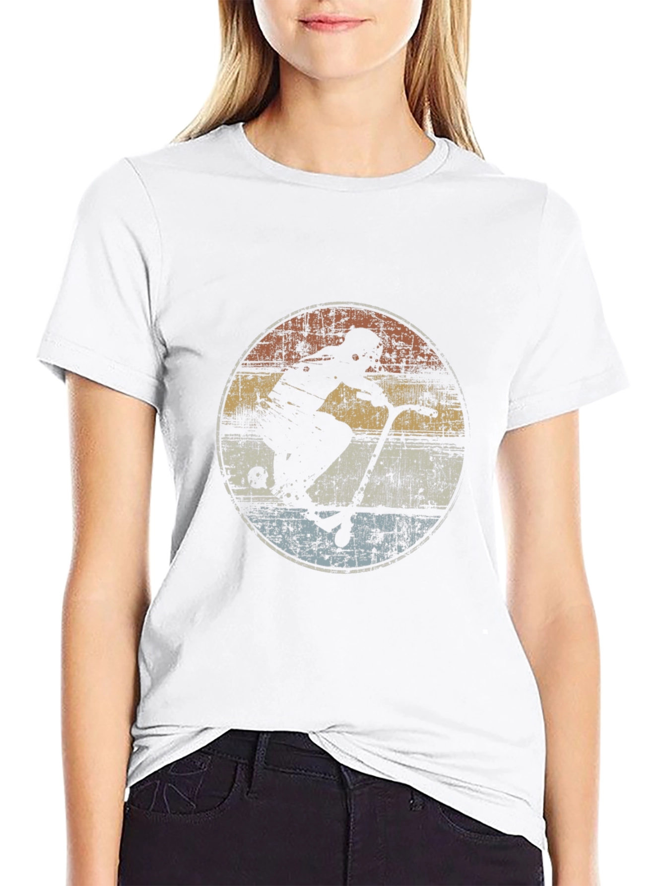 Retro Scooter Silhouette Tee