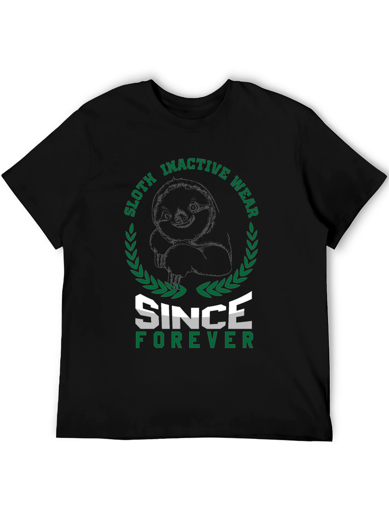 Sloth Inactive Wear Since Forever Black T-Shirt