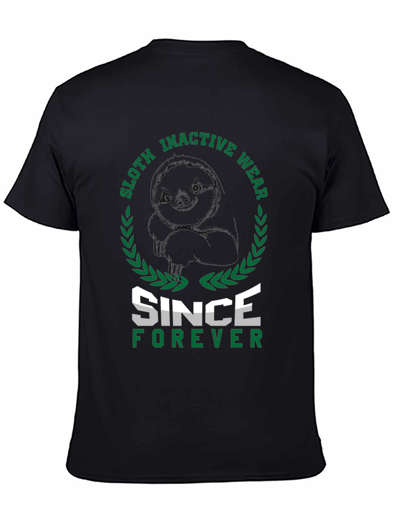 Sloth Inactive Wear Since Forever Black T-Shirt