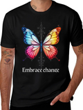 Embrace Change Butterfly Graphic Tee