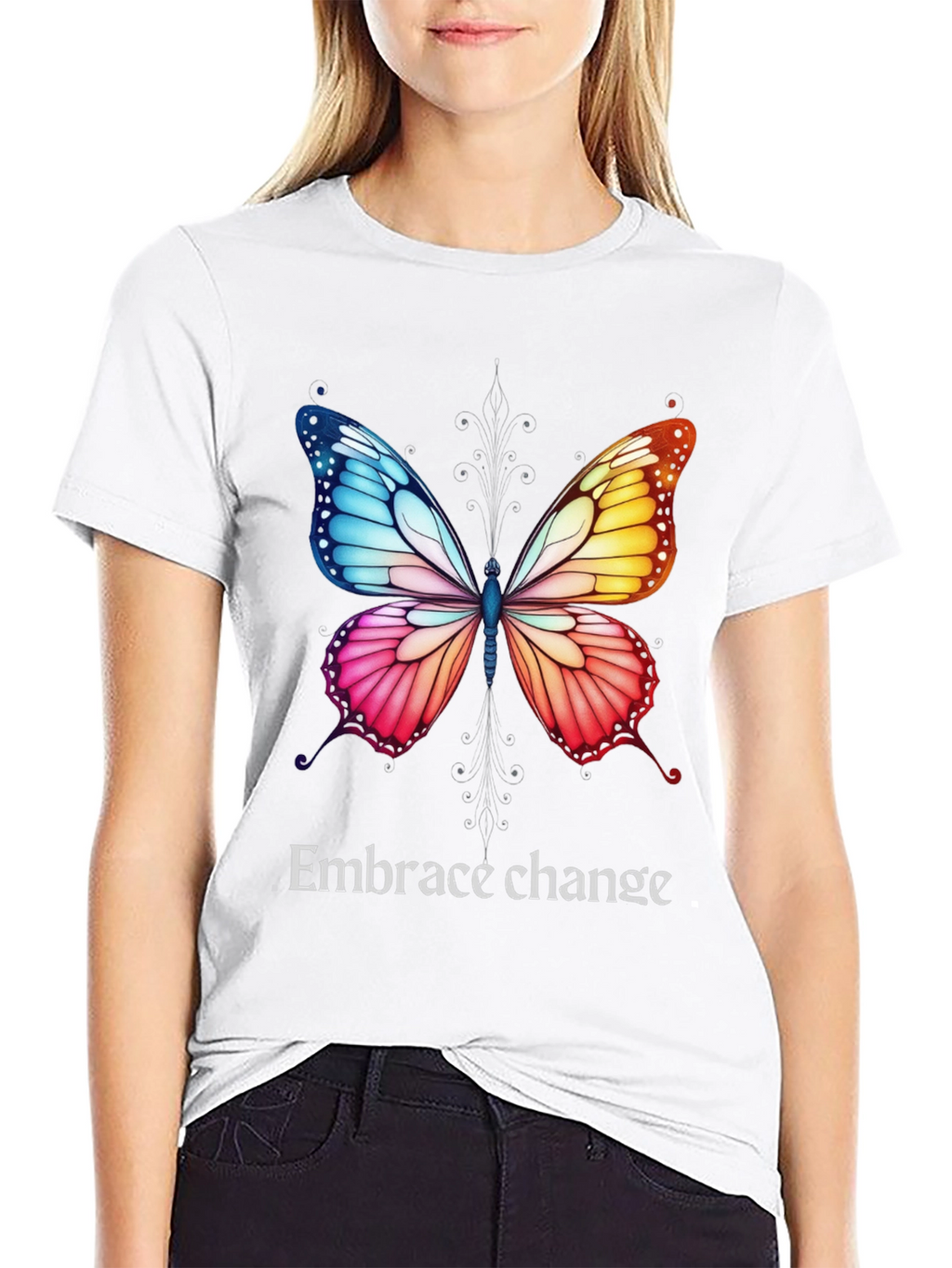 Embrace Change Butterfly Graphic Tee