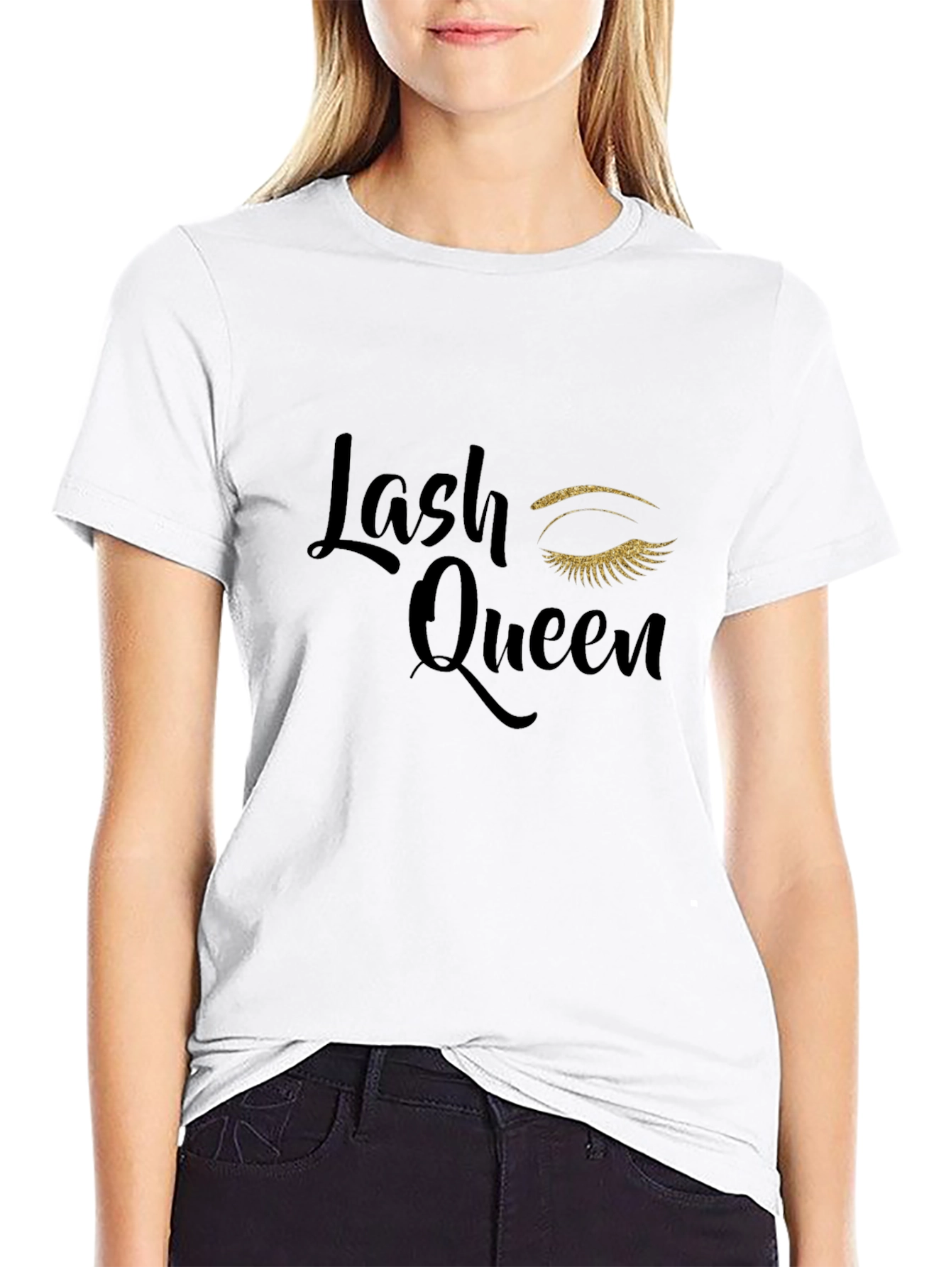Lash Queen T-Shirt - Stylish Eyelash Design
