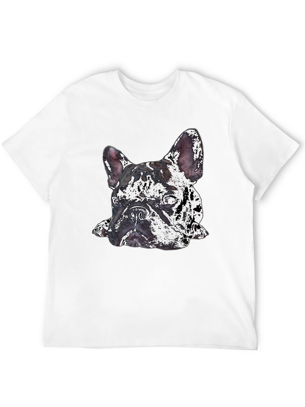 Dog Graphic Print Crew Neck T-Shirt