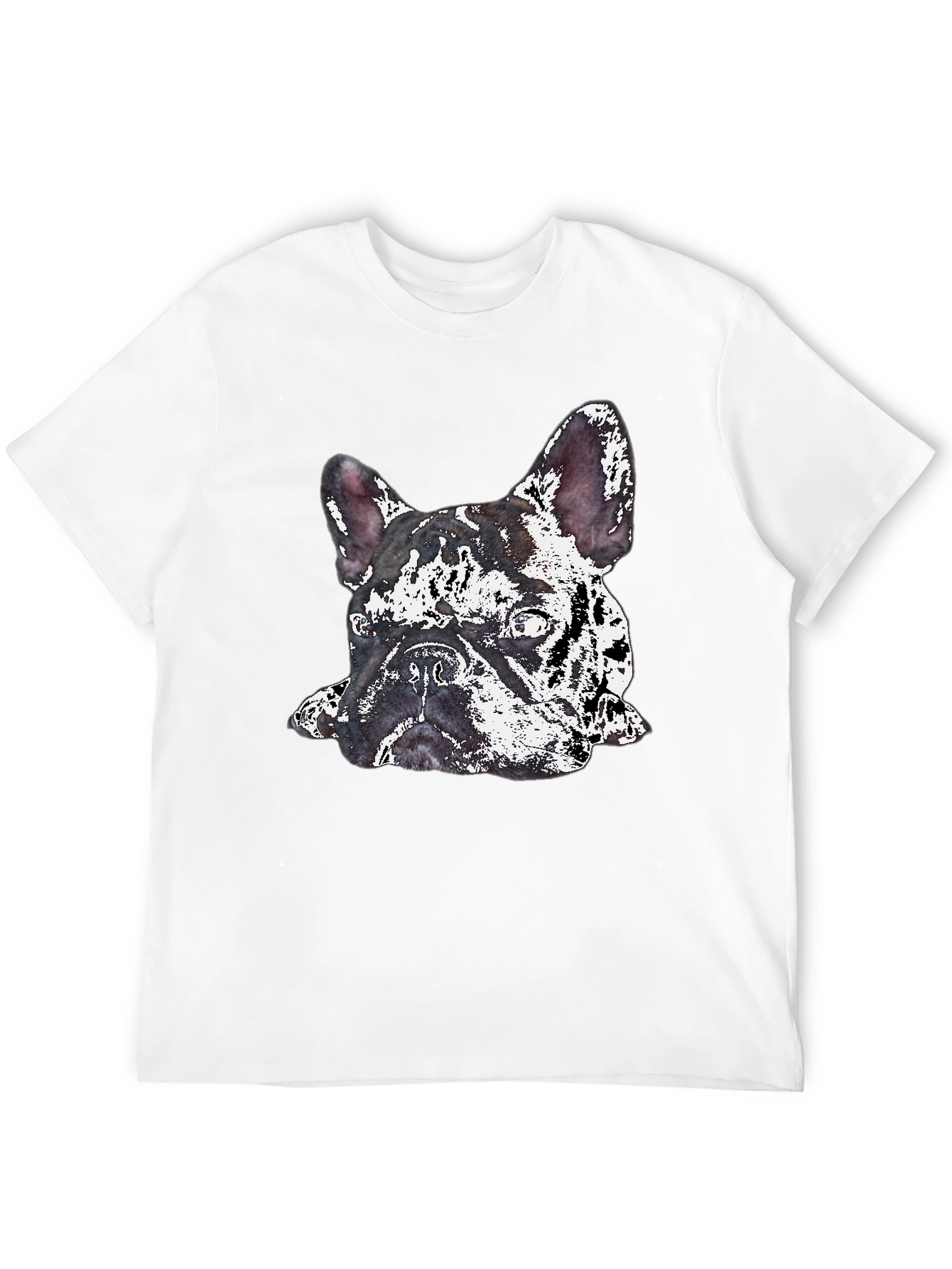 Dog Graphic Print Crew Neck T-Shirt